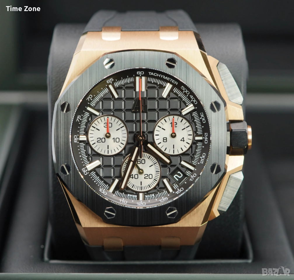 Audemars Piguet Royal Oak Offshore Chronograph 43mm Rose Gold Black Dial Ceramic Различни Варианти, снимка 1