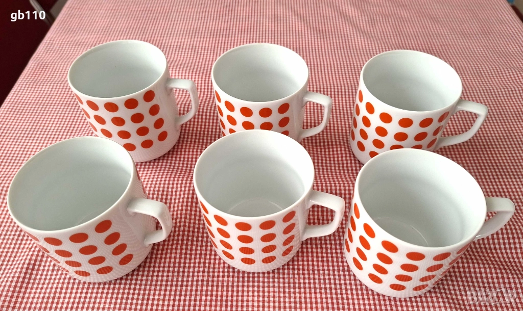 Порцеланови чаши ROYAL DUX BOHEMIA от Чехословакия, снимка 1