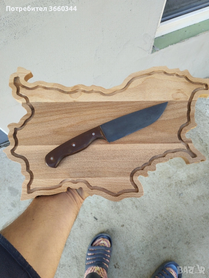 Нож ножче с дъска , снимка 1