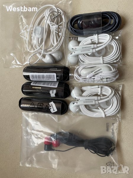 Слушалки samsung, AKG ,lenovo,noki,нямам с usb C, снимка 1