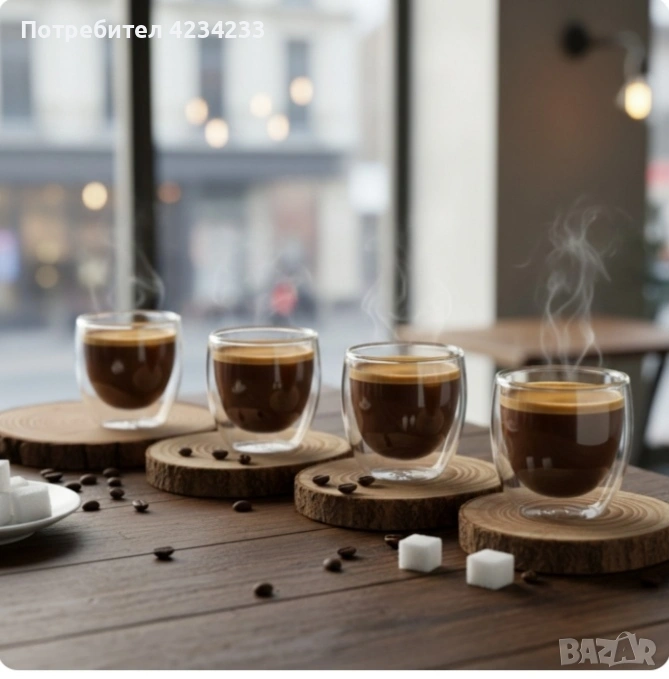 Комплект термоустойчиви чаши , снимка 1