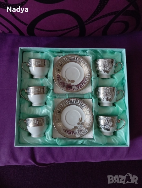 Красив порцеланов сервиз за кафе, снимка 1