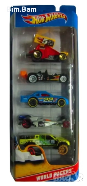 Оригинален комплект колички HOT WHEELS World Racers, снимка 1