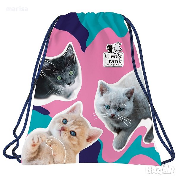 Торба за спорт Cleo i Frank, котки Код: 5901130087303, снимка 1