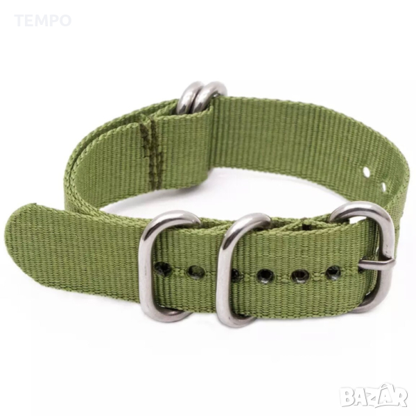 КАИШКА ZULU ЗЕЛЕНА- 22мм + ПОДАРЪК, снимка 1