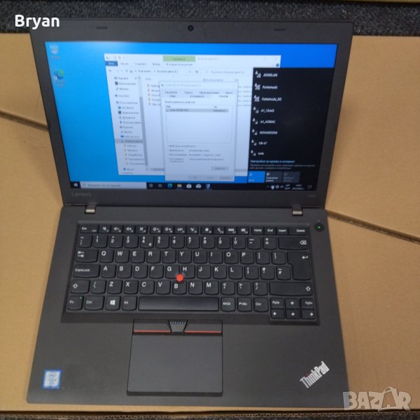 Lenovo T460 i5/ 8ram/240 ssd/ IPS Thinkpad лаптоп, снимка 1