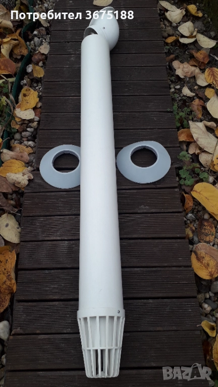 Комин за газов кондензен котел - пластмасов, ф100/ф60, снимка 1