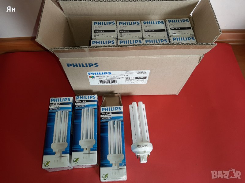  11 Броя Лампа Philips Master PL-T TOP 4P,32W/827 , снимка 1