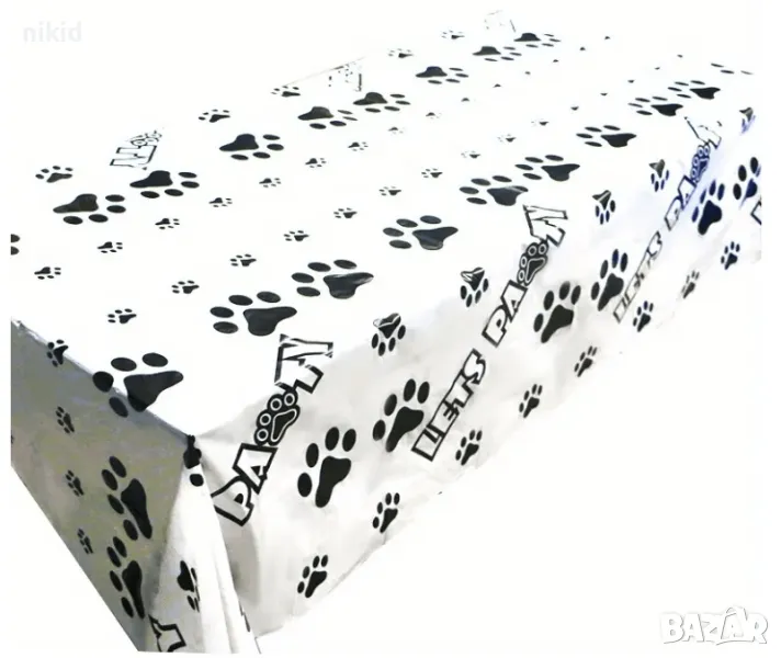 Лапи Лапички найлонова покривка за парти рожден ден, снимка 1