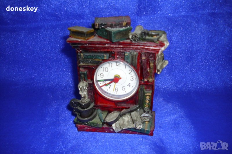 Керамичен часовник с махагонов цвят, снимка 1