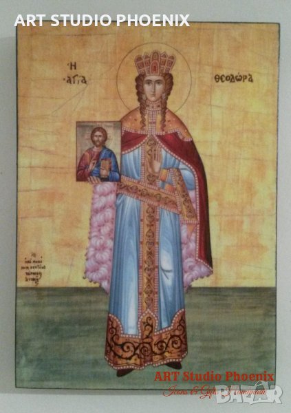 Икона на Света Теодора icona Sveta Teodora, снимка 1