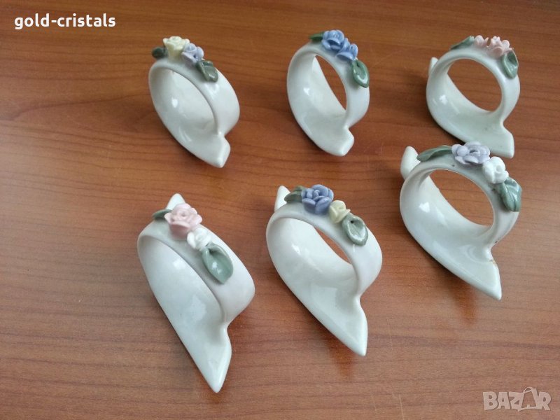 Порцеланови рингове за салфетки, снимка 1