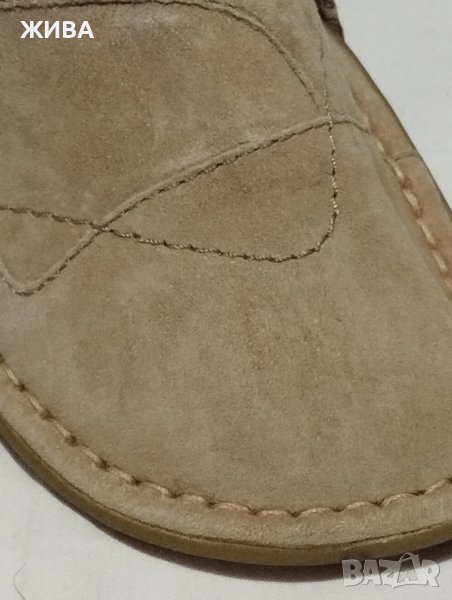 VAGABOND ЕСТЕСТВЕНА КОЖА дамски кларкове, цвят капучино, снимка 1