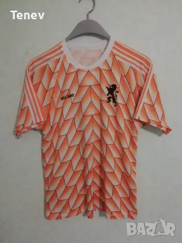 Холандия #12 Ван Бастен 1988 футболна тениска фланелка Holland Van Basten Netherlands, снимка 2 - Тениски - 49875405