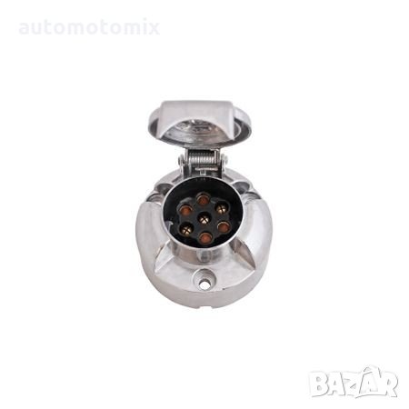 БУКСА ЗА РЕМАРКЕ Алуминий 7 пина 12V - 1802, снимка 2 - Аксесоари и консумативи - 33804110