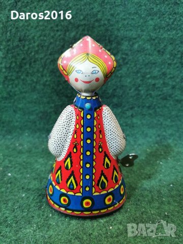 Стара ламаринена играчка с механизъм , снимка 5 - Колекции - 39642185