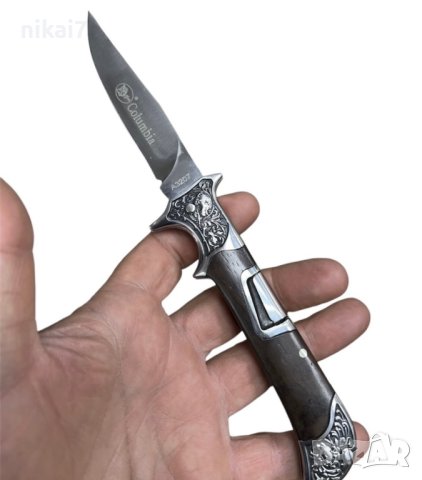 ловен нож сгъваем джобен за къмпинг Columbia A3207-A 23cM, снимка 3 - Ножове - 42081125