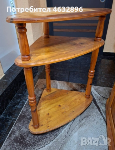 Ъглова етажерка от чам!, снимка 2 - Други стоки за дома - 52914592