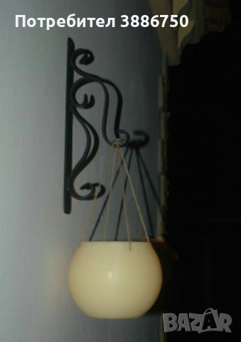 Стойки конзоли и ъгли от ковано желязо за фенери саксии табели цветя и др., снимка 7 - Други стоки за дома - 44411738