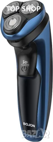 Електрическа самобръсначка BOJON IPX 7, акумулаторна безжична самобръсначка с изскачащ тример