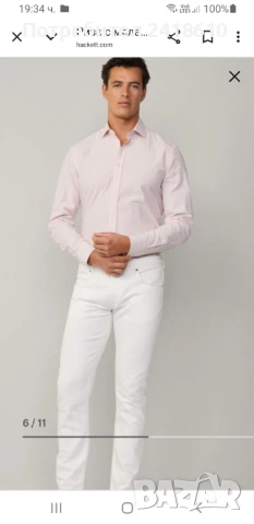 Hackett  Classic Fit Cotton Mens Size M / L НОВО! ОРИГИНАЛ! Мъжка Риза!, снимка 2 - Ризи - 50729191