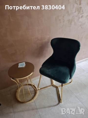 Плюшен фотьойл Честърфийлд