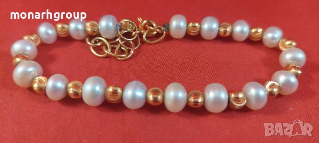 Златна гривна , снимка 2 - Гривни - 38856334