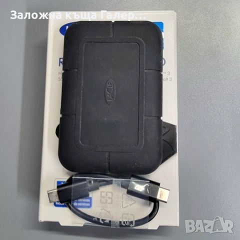 Външен SSD диск LaCie Rugged 2TB – удароустойчив, снимка 3 - Външни хард дискове - 54344501