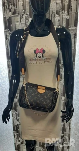 рокли louis vuitton pinko, снимка 3 - Рокли - 51142070
