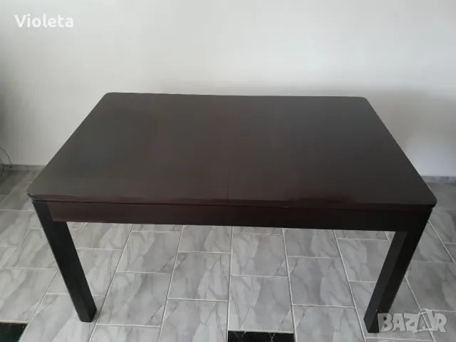 Разтегателна трапезна маса Saragosa в отлично състояние, снимка 3 - Маси - 49137378