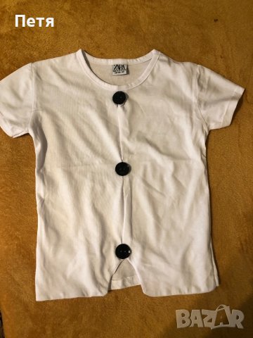 Zara Бяла тениска за момиче