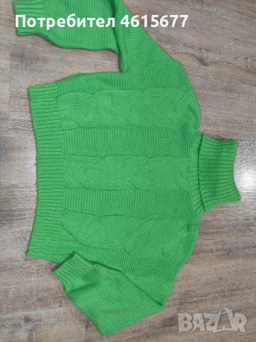 късо електриково пуловерче , снимка 2 - Блузи с дълъг ръкав и пуловери - 52002663