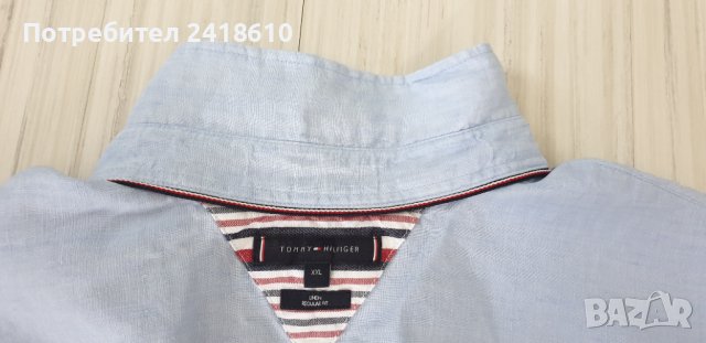 Tommy Hilfiger Len/Лененa Ризa/ Regular Fit Mens Size 2XL ОРИГИНАЛ! НОВО! Мъжка Ленена Риза!, снимка 18 - Ризи - 42023769