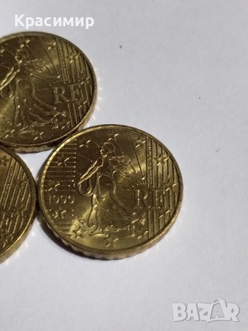 10 евро Цент Франция 1999 г., снимка 4 - Нумизматика и бонистика - 51860454