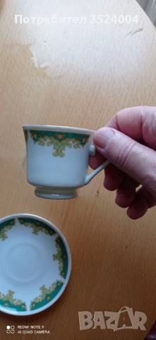 Нов сервиз от 60 -70 те години на 19 век Ръчно рисуванПо печата  отдолу е френски порцелан