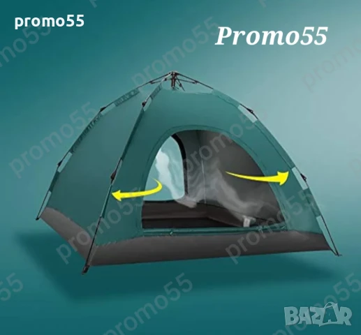 Автоматична палатка за къмпинг, палатка за 2-3 души 200х150х110см., снимка 2 - Палатки - 51390968
