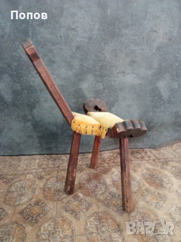 Старинен скандинавски стол за раждане, снимка 4 - Столове - 38043430