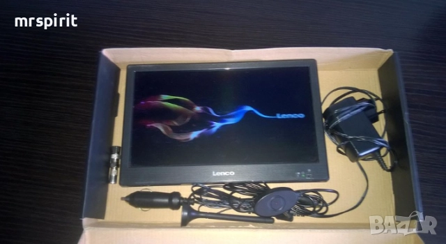 Преносим телевизор Lenco, TFT-1038BK, LED, 10", HD, Черен, снимка 2 - Телевизори - 52303236