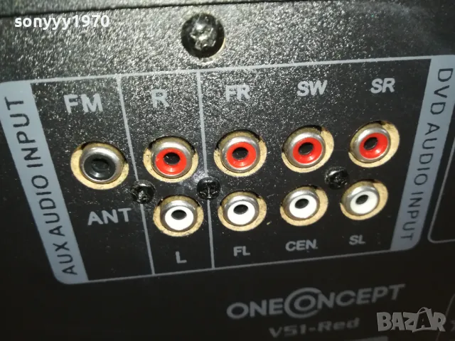ONE CONCEPT V51-RED БУФЕР С ЦВЕТЕН ДИСПЛЕЙ И УСИЛВАТЕЛ 1603251036LNWC, снимка 18 - Ресийвъри, усилватели, смесителни пултове - 49513065