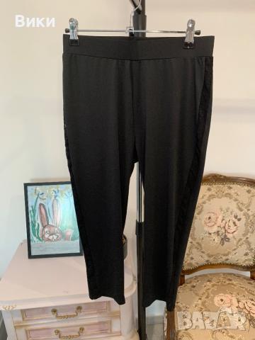 Черен клин с дантела в размер М, снимка 2 - Клинове - 44922585