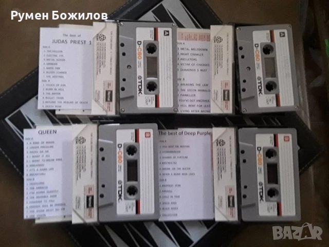 10 много добри и запазени касети TDK D-C60 с ХАРД РОК, снимка 5 - Аудио касети - 52450924