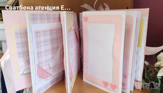 Албум за бебе в розово, снимка 3 - Подаръци за кръщене - 51274003