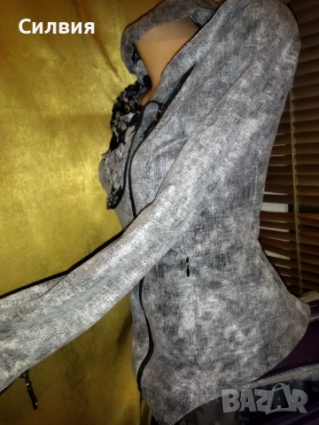 Бутиково яке Юнона Junona с дантела размер S, снимка 4 - Якета - 53291196