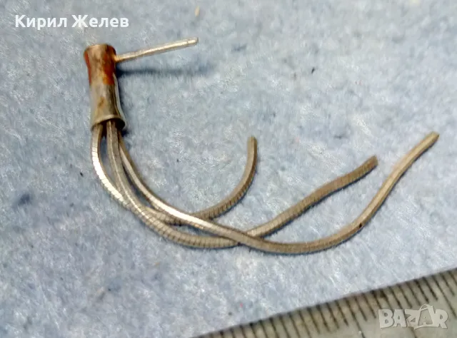 СТАРА СТИЛНА СРЕБЪРНА ОБЕЦИ СРЕБРО ВИСОКА ПРОБА с ЕФИРНИ ВИСУЛКИ РЪЧНА ИЗРАБОТКА 38025