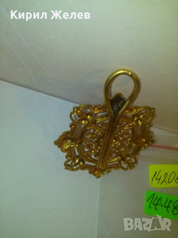 УНИКАЛНО БРОНЗОВО ПОЗЛАТЕНО СТАРИННО БИЖУ МАЙСТОРСКА ИЗРАБОТКА 14208, снимка 6 - Колекции - 29844009