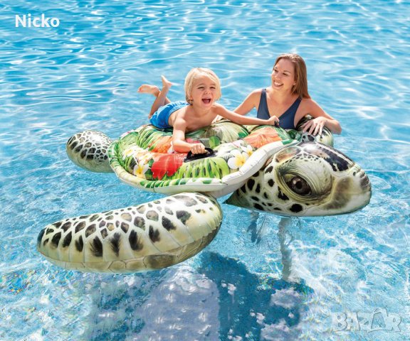 Надуваема играчка Костенурка INTEX Realistic Sea Turtle Ride-on, снимка 3 - Водни спортове - 37623885