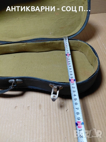 Соц Стар Калъф Куфар За Стар Музикален Инструмент Цигулка. 1323., снимка 15 - Антикварни и старинни предмети - 54209130