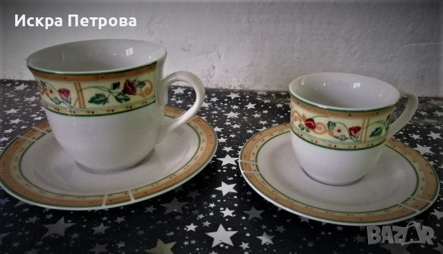  Порцелан Цветна феерия Румъния, снимка 4 - Сервизи - 38150228