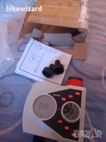 Aqualin таймер за кран с два изхода, контролер за напоителна система, компютър за поливане НОВ, снимка 6 - Напояване - 52152734