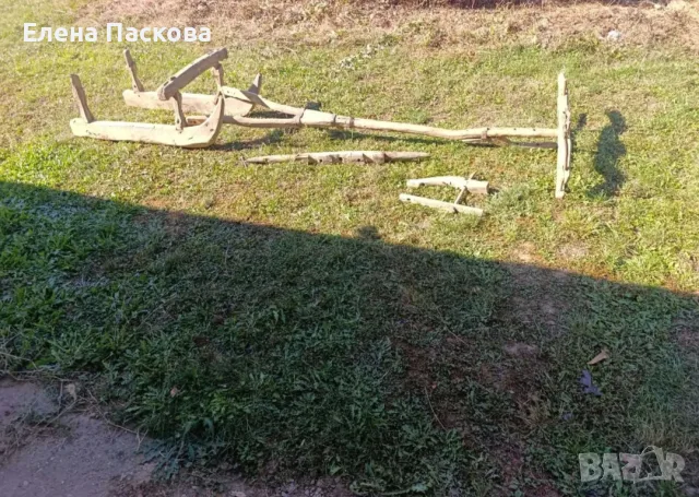 Автентична дървена шейна , снимка 5 - Други ценни предмети - 56531567